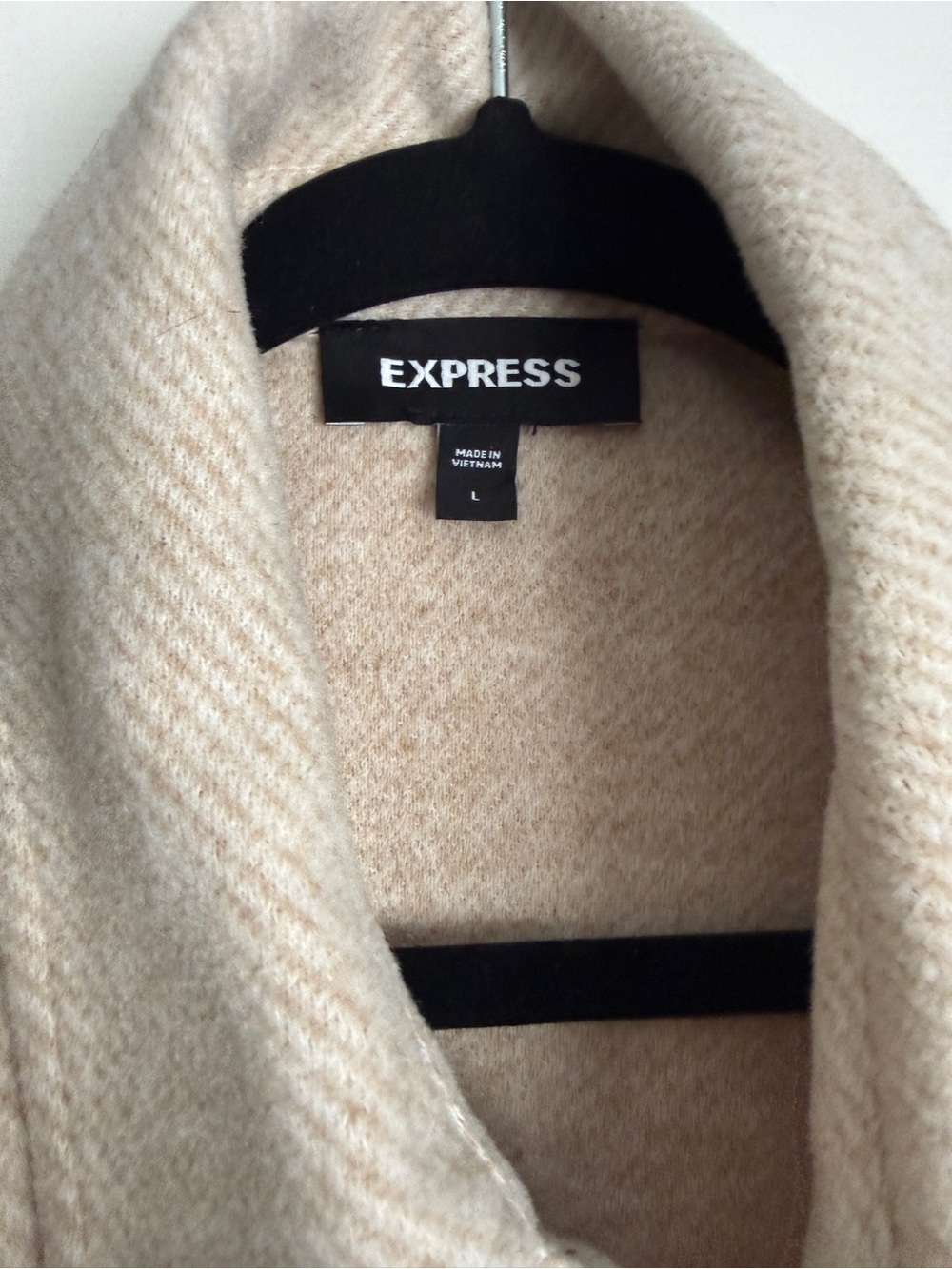 Express Men's Cream Lightweight Jacket - Picture 5 of 6